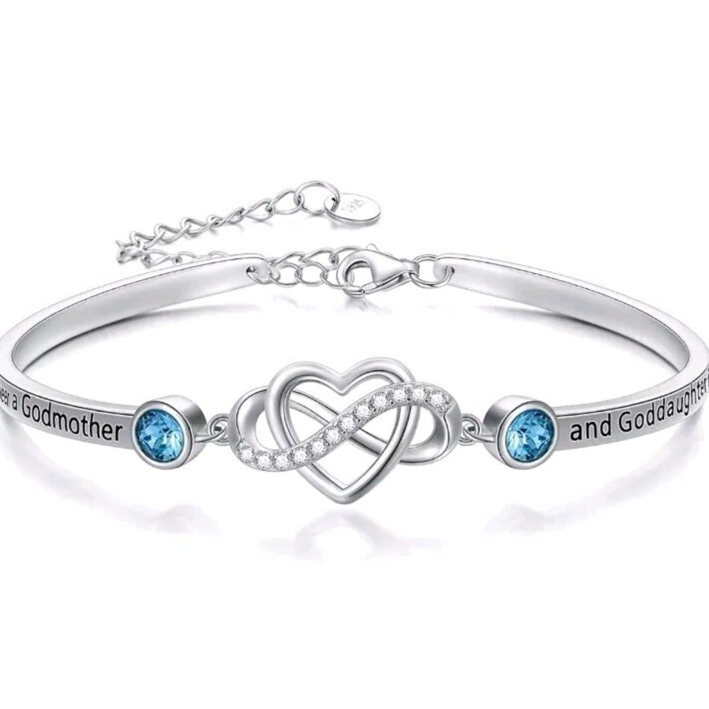 Aoboco Godmother Goddaughter Sterling Bracelet